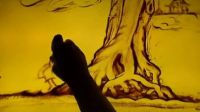 沙畫描繪中秋節(jié)的美麗傳說--吳剛折桂！中秋節(jié)沙畫_標清