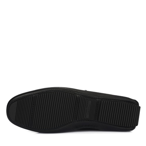 Bottega Veneta/葆蝶家 黑色編織牛皮男士樂福鞋休閑鞋 308160 VQ921 1000