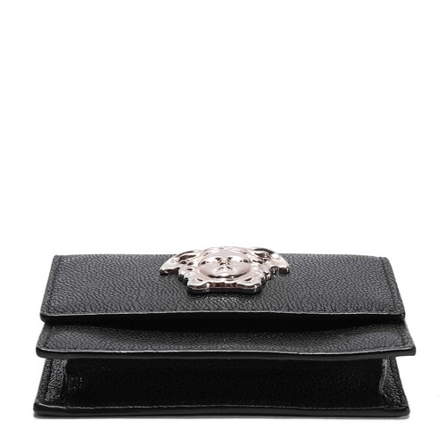 【16年秋冬新品】VERSACE/范思哲女士黑色牛皮錢包