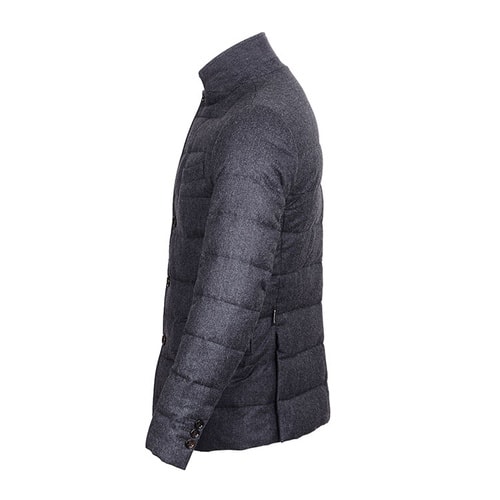 Moncler/蒙克萊 羊毛立領(lǐng)系扣鵝絨羽絨服 男士外套