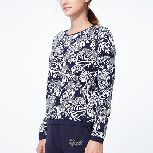 GANT/甘特 女士T恤圓領套頭花色長袖T恤 401629