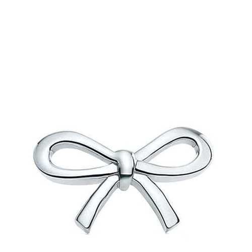 Tiffany & Co 蒂芙尼 迷你蝴蝶結穿針耳釘 161031