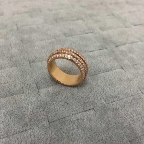 PIAGET(伯爵) Possession系列18k黃金滿鉆戒指56#