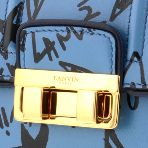 【包郵包稅】Lanvin/浪凡 女士 真皮 logo點綴 印花 單肩包 BR