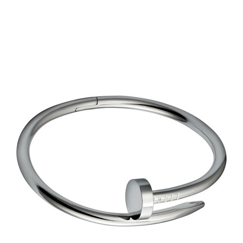 CARTIER/卡地亞 JUSTE UN CLOU系列18K白金釘子手鐲16號(hào) B6041816