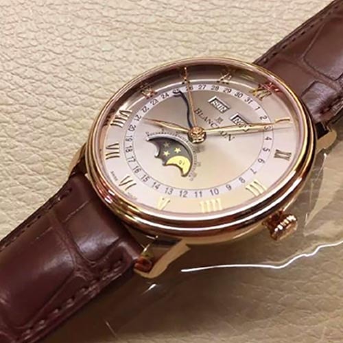 BLANCPAIN/寶珀Villeret系列男式自動(dòng)機(jī)械腕表6654-3613-55B