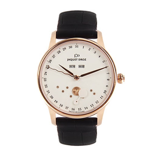 JAQUET DROZ/雅克德羅 玫瑰金月相年歷自動(dòng)腕表J012633203