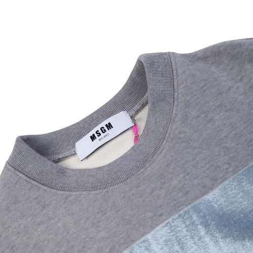 MSGM/MSGM灰色純棉時尚女士衛(wèi)衣,MDM114A 710,96,L