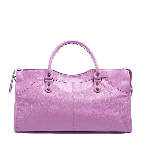 Balenciaga/巴黎世家中性款式機(jī)車(chē)包手提包羊皮168028 D94JT 5616