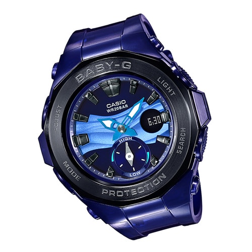CASIO/卡西歐手表女夏日沙灘主題女士石英表運(yùn)動女表BGA-220B-2APR