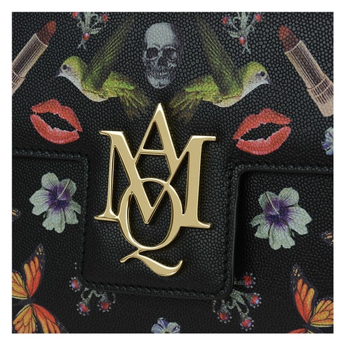 【包郵包稅】Alexander McQueen/亞歷山大麥昆 女士 牛皮 logo點(diǎn)綴 單肩包 BR