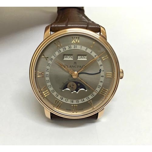 BLANCPAIN/寶珀Villeret系列男式自動(dòng)機(jī)械腕表6654-3613-55B