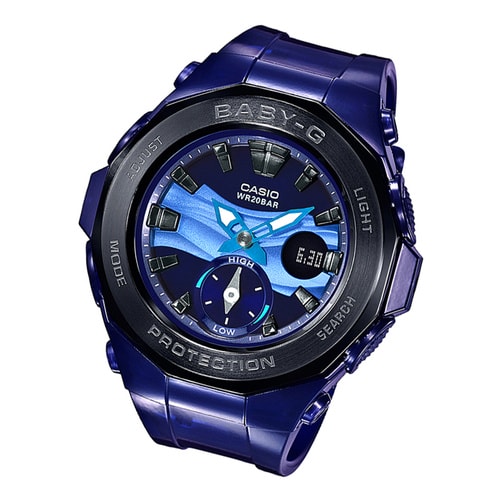 CASIO/卡西歐手表女夏日沙灘主題女士石英表運(yùn)動女表BGA-220B-2APR