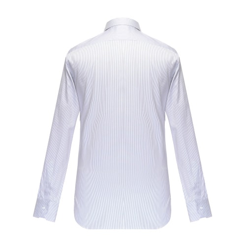 ERMENEGILDO ZEGNA/杰尼亞 尖領(lǐng)純棉條紋休閑襯衫 803126 男士襯衫