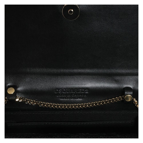 【包郵包稅】Dsquared2/D二次方 女士 金屬logo點(diǎn)綴 手拿包 EB