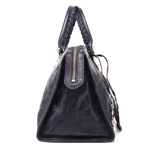 Balenciaga/巴黎世家中性款式機(jī)車包羊皮手提包282009 D94JG