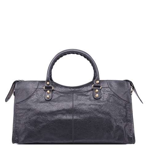 Balenciaga/巴黎世家中性款式機(jī)車包羊皮手提包282009 D94JG