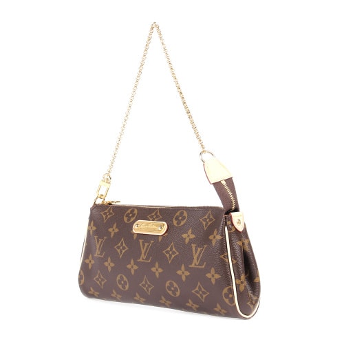 Louis Vuitton/路易威登 EVA 女士手提鏈條斜挎包(配皮肩帶） 特價 M95567 帆布/配皮